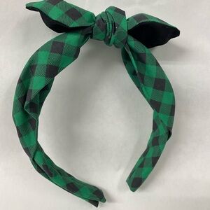 Green and Black buffalo Headband